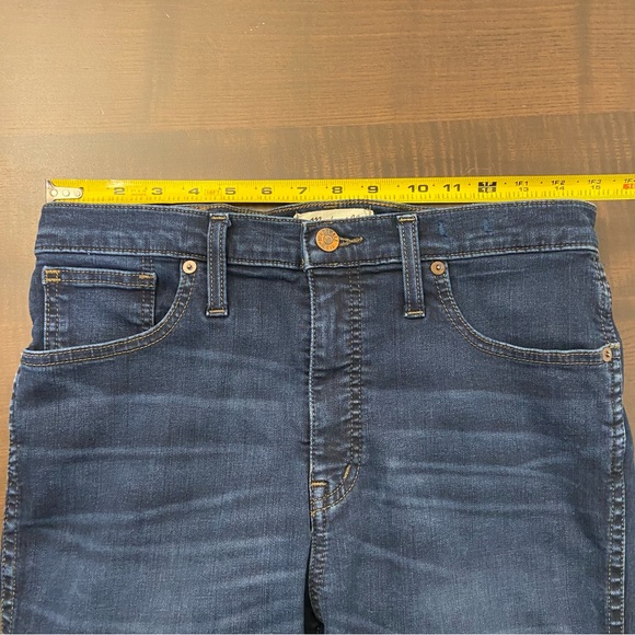 Madewell Dark Wash 10” High Rise Skinny Denim Blue Jeans Women’s 29x28 - Picture 14 of 15